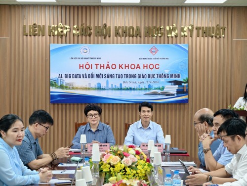 VIỆN NCTK TRƯỜNG HỌC PHỐI HỢP VỚI LIÊN HIỆP CÁC HỘI KHOA HỌC VÀ KỸ THUẬT TỈNH BẮC NINH TỔ CHỨC HỘI THẢO KHOA HỌC: “AI, BIG DATA VÀ ĐỔI MỚI SÁNG TẠO TRONG GIÁO DỤC THÔNG MINH”