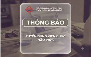 THÔNG BÁO TUYỂN DỤNG VIÊN CHỨC NĂM 2026