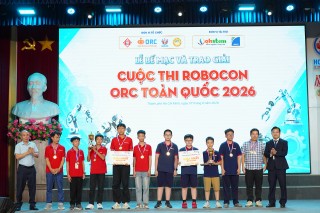 VIỆN NCTK TRƯỜNG HỌC TỔ CHỨC BẾ MẠC VÀ TRAO GIẢI VÒNG CHUNG KẾT TOÀN QUỐC CUỘC THI ROBOCON ORC 2026