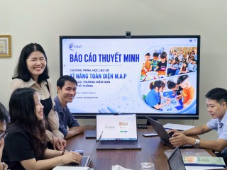 Viện NCTK Trường học tổ chức Hội đồng chuyên gia đánh giá Chương trình, Học liệu số Kĩ năng toàn diện M.A.P của Công ty Cổ phần Phát triển Giáo dục M.A.P
