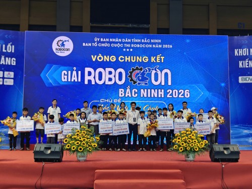 VIỆN NCTKTH ĐỒNG HÀNH VÀ TRAO GIẢI TẠI CHUNG KẾT ROBOCON BẮC NINH 2026