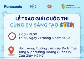 [THÔNG BÁO] LỄ TỔNG KẾT, TRAO GIẢI CUỘC THI  “CÙNG EM SÁNG TẠO STEM 2026” VÀ DANH SÁCH KHEN THƯỞNG